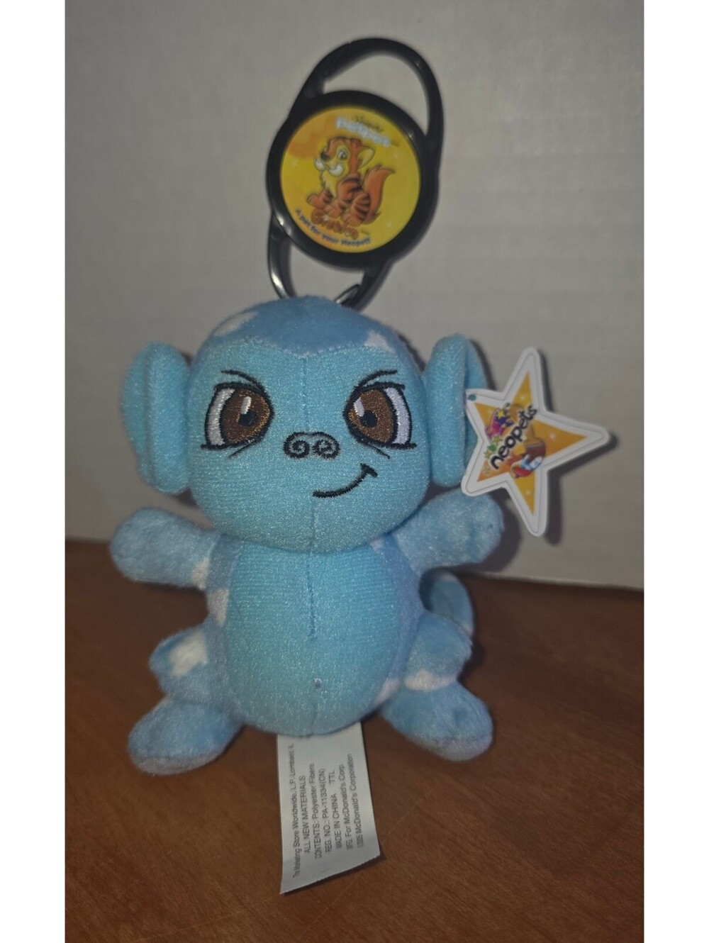 Vintage Blue Cloud Mynci plush neopets